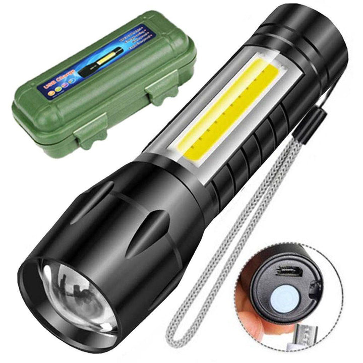 TrailTorch - Mini Linterna Táctica Recargable USB