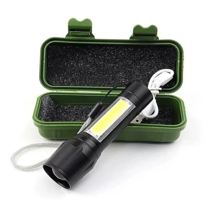 TrailTorch - Mini Linterna Táctica Recargable USB